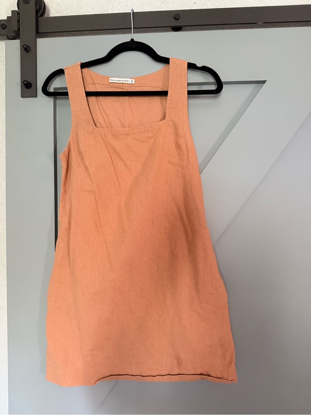 Abercrombie & Fitch Square-Neck Linen dress